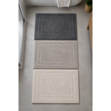 Mela Home 3'lü Ayak Havlusu-Ayak Paspası 50*70 cm 3 Adet - Banyo - Misafir -Çeyizlik %100 Pamuk