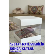 Dantelux Asetat Çeyiz Kutusu (Şeffaf - Katlanabilir - Pratik Kurulum)