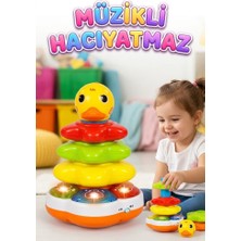 Farbu Oyuncak Işıklı ve Sesli Hacıyatmaz Eğitici Kule - Motor Becerisi Geliştiren Eğlenceli Oyuncak