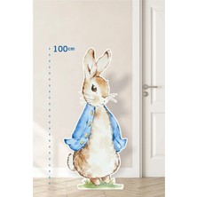 Neşeli Günlerim Peter Rabbit Tavşan Blue Temalı 100 cm Ayaklı Pano | Dekor | Mavi | Blue