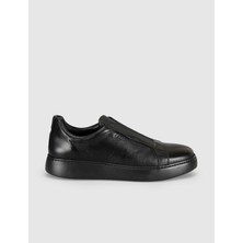 Cabani Siyah Hakiki Deri Erkek Casual Sneaker