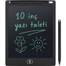 10 Inç LCD Yazı Tableti Yaz Çiz Sil Tekrar Kullan Kâğıtsız Not Almanın En Kolay Yolu
