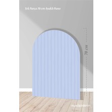 Neşeli Günlerim Mavi Çizgili Ayaklı Pano Arka Fon 70 cm | Tasarım | Kapı | Oda | Dekor