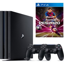 Sony Playstation 4 Pro 1 TB Oyun Konsolu + Ps4 Pes 2020 + 2. Ps4 Kol