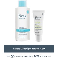 The Purest Solutions Hassas Cilt İçin Koruyucu Set: Micellar Makyaj Temizleme Suyu 400ml& Mineral Güneş Kremi 40ml