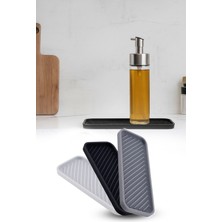 Omilife 3'lü Silikon Yağdanlık Altlığı Kaydırmaz Yağlık Sirkelik Mutfak Düzenleyici Seti 22,5 cm