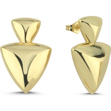 Merano Design Shield Gold Küpe