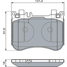 Bosch Fren Balatası On Mercedes C257 W213 W222 C217 R231