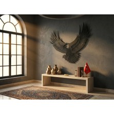 Mova Dizayn Şahin Kartal Tasarımlı Hayvan Figürlü Metal Dekoratif Modern Duvar Tablosu Ev ve Ofis Için