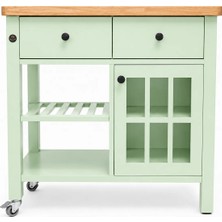 Dipole Furniture MATE MAT LAKE PASTEL YEŞİL (RAL-6019) SERVANT MOBİLYASI