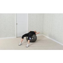 Black Mountain Products Professional Grade Stability 1000LBS Anti-Burst 2000LBS Statik Ağırlık Rated 65 cm Gym Ball 1000 Lb/65 cm Siyah