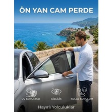 Ankaflex Araç Ön Cam Güneşliği Isı ve Uv Koruması Uyku ve Kamp Için File Güneşlik