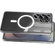 Aslanoğlu Store Samsung Galaxy S26 Ultra Magneticsafe Şeffaf Silikon - Şeffaf