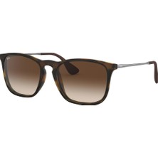 Ray-Ban Chrıs Güneş Gözlüğü UV Filtreli Kemik Çerçeve ve Degrade Kahve Cam ile Şık Tasarım