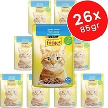 Friskies Somonlu Soslu Yaş Kedi Maması 85 gr X26