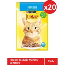 Friskies Somonlu Kedi Yaş Maması 85 gr x 20 Adet