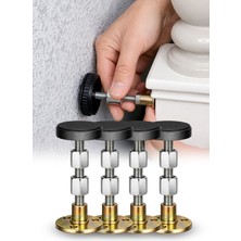 Omilife 4 Adet Yatak Başlığı Sabitleyici Ses Önleyici Yatak Eşya Sabitleme Aparatı (2 vidalı)