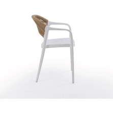 Retro Art Sole Rattan Ipli Balkon ve Kafe Sandalyesi 2'li Set| Bahçe Sandalyesi