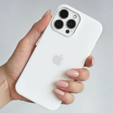 ProNorth Iphone 15 PRO MAX Uyumlu Kılıf Logolu Lansman Soft Yumuşak Içi Kadife Silikon Kapak