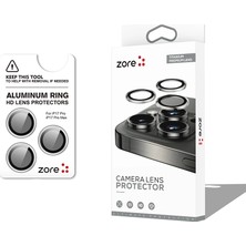 One Depot Only For Quality Life iPhone 17 Pro Cl-12 Premium Safir Parmak Izi Bırakmayan Anti-Reflective Kamera Lens Koruyucu