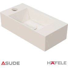 Hafele Nuvo Lavabo Sol Parlak Beyaz 510X250 mm