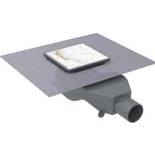 Hafele Ventus Yer Süzgeci Yatay 100X100 Titanyum