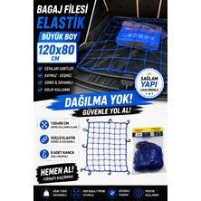 PINUKS Bagaj Filesi Elastik Büyük Boy 120X80CM Mavi Aksesuar Dünyası