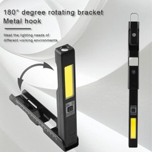 Gees Global Gold Silver GS-2070 30W Şarjlı Mıknatıslı Katlanabilir LED Çalışma Tamirci Feneri