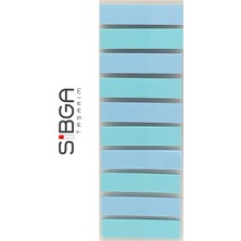 Sibga Tasarım Şeffaf Mavi Renkli Postit Post-It Post It. Kitap Ayracı Ayraç Postit Sticker Not Kağıdı 200 Yaprak