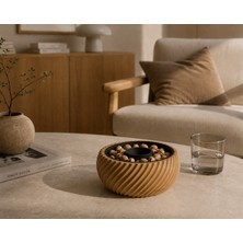 Rimer Goods Akıllı Çerezlik ve Kabuklu Yemiş Kasesi | Gizli Kabuk Hazneli | Minimalist Tasarım | 2 Parçalı Premium Sunum Kasesi