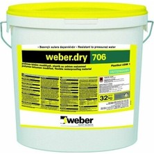 Weber Dry 706 Plus 32 kg Bitüm Esaslı Süper Elastik Su Yalıtım Malzemesi Yüksek Performanslı