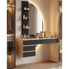 Hernest LED Işıklı Aynalı Dresuar Makyaj Masası Takımı Modern Tasarım