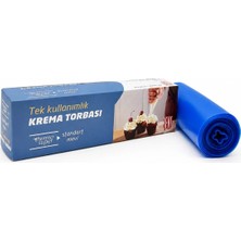 Bens Krema Sıkma Torbası | Tek Kullanımlık | Mavi 51 cm 72 Adet