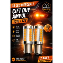PINUKS Ampul Çift Duy 1016 12V 33 LED Mercekli Turuncu ( 002331 ) Aksesuar Dünyası