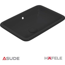 Hafele Vena Lavabo Mat Siyah 562X382 mm