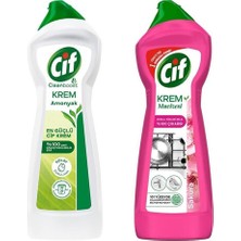 Şeylişeyler - Cif Krem Amonyaklı 750 ml + Krem Mucizesi Sakura 750 ml Ikili Avantaj Seti