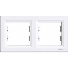 Schneider Electric EPH5800221 - Asfora 2'Li Yatay Çerçeve Beyaz Modern Tasarım ve Yüksek Dayanıklılık