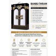 Öztürk Konsept Banbu Ihram %100 Bambu Erkek Ihram Havlusu 2 Parça – Ultra Emici, Antibakteriyel, Yumuşak, Hac ve Umre Ihram Seti