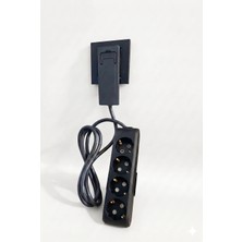 Gündüz Elektromarket Ultra Ince Fişli Uzatma Kablosu 4’lü (1,5m)Dar Alanlar Için Şık ve Pratik Çözüm!