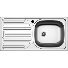 Hafele CAPUA03 Eviye Tezgah Üstü 860X435 mm Satin Sol