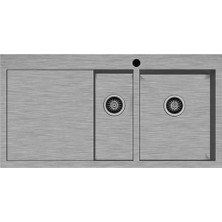 Hafele Novara PLUS02 Eviye 1000X510 mm Fırçalı Sol