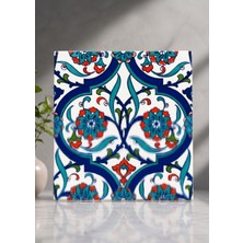 Armada Çini 20X20 cm Ac 56 Kütahya Çinisi Iznik Desenli Çini Karo