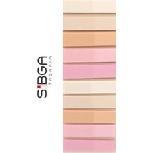 Sibga Tasarım Şeffaf Yavruağzı Renkli Postit Post-It Post It. Kitap Ayracı Ayraç Postit Sticker Not Kağıdı 200 Yaprak