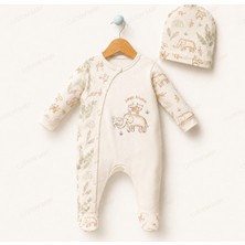 Esya Baby Jungle Friends Yenidoğan Bebek Tulumu %100 Pamuk Bebek Tulum Yenidoğan Bebek Hediyesi