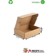 Meşpa Ambalaj Kahverengi Karton Kutu 17X10X7.5 cm 25 Adet | Hediye Kutusu, Ambalaj Kutusu, Kapaklı Kutu, E-Ticaret Kargo Kutusu