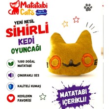 Matatabi Cats Caty Çıngıraklı Peluş Kedi Oyuncağı Matatabi Içerikli