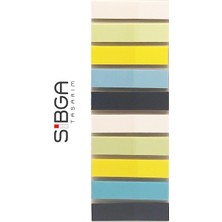 Sibga Tasarım Şeffaf Renkli Postit Post-It Post It. Kitap Ayracı Ayraç Postit Sticker Not Kağıdı 200 Yaprak