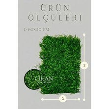 Cihan Çiçekçilik Yapay Şimşir Duvar Paneli Dikey Bahçe 40X60 cm