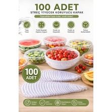 Evolis Kitchen 100 Adet Pratik Tazeliği Koruyan Tencere ve Tabak Bonesi | Çok Amaçlı Kapak Gıda Bonesi Strech Kapak