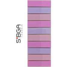 Sibga Tasarım Şeffaf Renkli Postit Post-It Post It. Kitap Ayracı Ayraç Postit Sticker Not Kağıdı 200 Yaprak